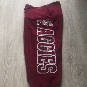 PINK aggies leggings